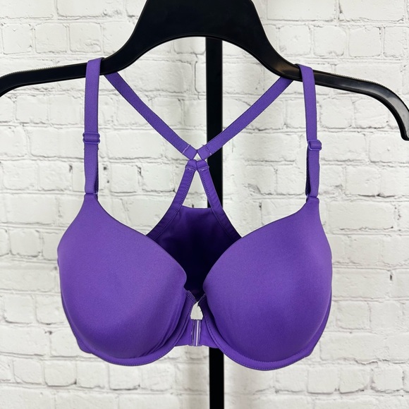 Bare Necessities The Effortless Front-Close Bra Purple Size 32DD - Picture 1 of 6